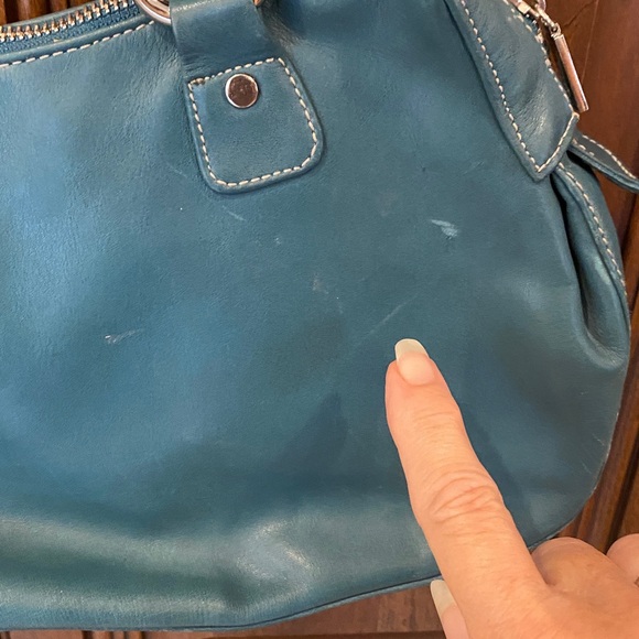 Vintage PERLINA Shoulder Bag Y2K Double Zip Baguette Bag - Picture 6 of 12